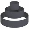 vidaXL Cache-pot de jardin Anthracite 90 x 90 x 20 cm
