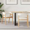 vidaXL Chaises de salle &agrave; manger 2 pcs Naturel 54 x 57 x 73 cm