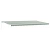 vidaXL Auvent r&eacute;tractable Vert et blanc 600 &times; 350 cm