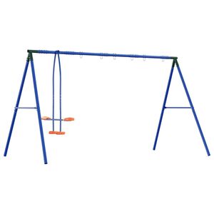 vidaXL Bleu, Vert, Orange Acier et PE