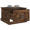 vidaXL Table basse Ch&ecirc;ne fum&eacute; 50x50x35 cm Bois d'ing&eacute;nierie