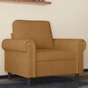 vidaXL Fauteuil Marron 60 cm Velours