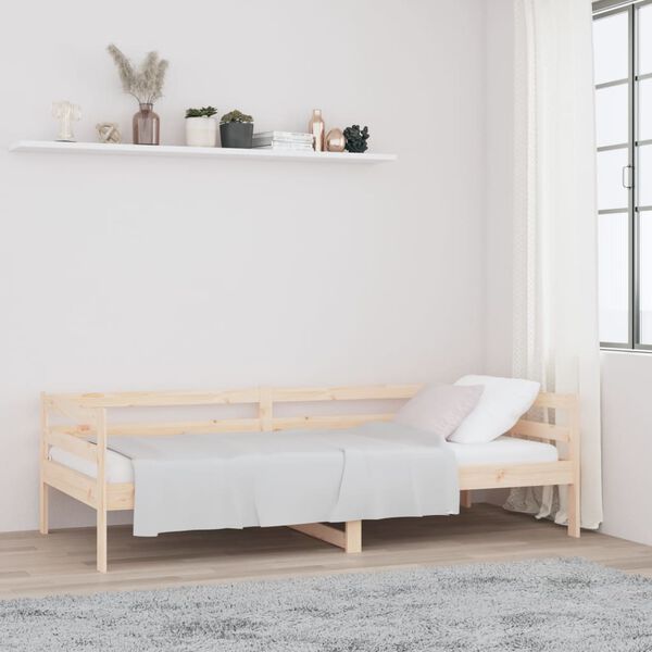 vidaXL Lit de jour sans matelas 80x200 cm bois de pin massif
