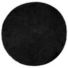 vidaXL Tapis en fausse TAFALLA Noir &Oslash; 200 cm Polyester
