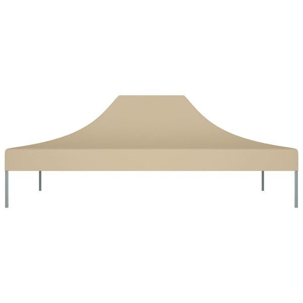 vidaXL Toit de tente de réception 4x3 m Beige 270 g/m²