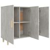 vidaXL Buffet gris béton 90x34x80 cm bois d'ingénierie