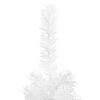 vidaXL Sapin de Noël étroit Blanc 210 cm