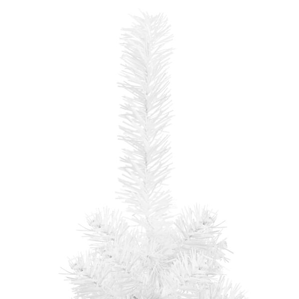 vidaXL Sapin de Noël étroit Blanc 210 cm