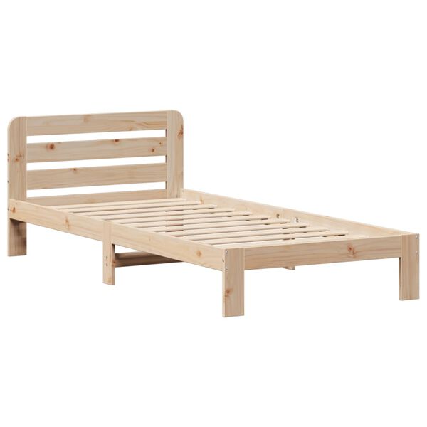 vidaXL Cadre de lit sans matelas 90x200 cm bois de pin massif