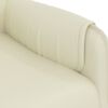 vidaXL Fauteuil de massage Crème Similicuir