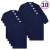 Fruit of the Loom T-shirts originaux 10 pcs Bleu marine S Coton