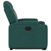 vidaXL Fauteuil inclinable &eacute;lectrique vert fonc&eacute; tissu