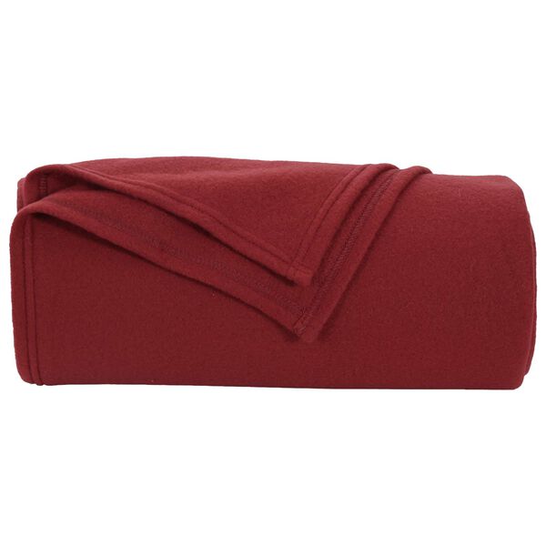 vidaXL Couvertures &agrave; jeter 24 pcs Rouge Bordeaux 170 x 130 cm Toison