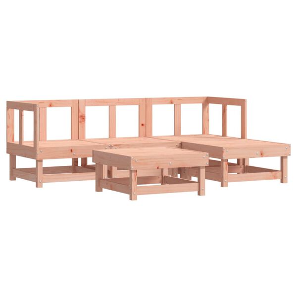 vidaXL Salon de jardin 5 pcs bois massif douglas