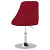 vidaXL Tabouret de bar Rouge bordeaux Tissu