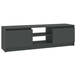 vidaXL Meuble TV Gris 120x30x35,5 cm Bois d'ing&eacute;nierie