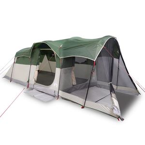 vidaXL Tente familiale tunnel 8 personnes vert imperm&eacute;able