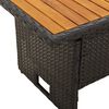 vidaXL Salon de jardin 4 pcs avec coussins Noir R&eacute;sine tress&eacute;e