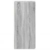 vidaXL Buffet sonoma gris 40x42,5x93 cm bois d'ing&eacute;nierie