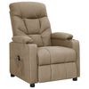 vidaXL Fauteuil inclinable &eacute;lectrique Taupe Tissu