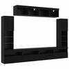 vidaXL Ensemble meuble TV 6 pcs Chêne noir Bois d'ingénierie