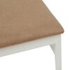 vidaXL Chaise de salle à manger 2 pcs Blanc et marron