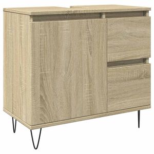 vidaXL Armoire salle de bain ch&ecirc;ne sonoma 65x33x60 cm
