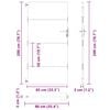 vidaXL Portail de jardin 85x200 cm acier corten