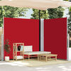vidaXL Auvent lat&eacute;ral r&eacute;tractable Rouge 220x600 cm
