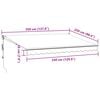 vidaXL Auvent r&eacute;tractable automatique bordeaux 350x250 cm