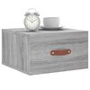 vidaXL Table de chevet murale sonoma gris 35x35x20 cm