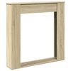 VidaXL Cadre de chemin&eacute;e ch&ecirc;ne sonoma 100x20x100 cm bois d'ing&eacute;nierie