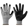 vidaXL Gants de Travail 24 pi&egrave;ces Gris et Noir 8 / m Polyester