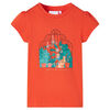 T-shirt pour enfants orange foncé 104