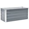 vidaXL Lit sur&eacute;lev&eacute; de jardin Acier galvanis&eacute; 100x40x45 cm Gris