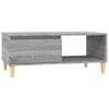 vidaXL Table basse Sonoma gris 90x50x36,5 cm Bois d'ing&eacute;nierie