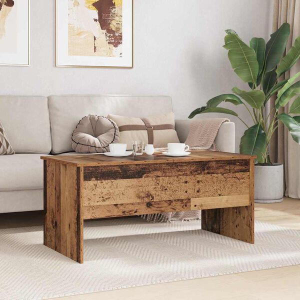 vidaXL Table basse Bois Ancien 102 x 50,5 x 46,5 cm Bois d'ing&eacute;nierie