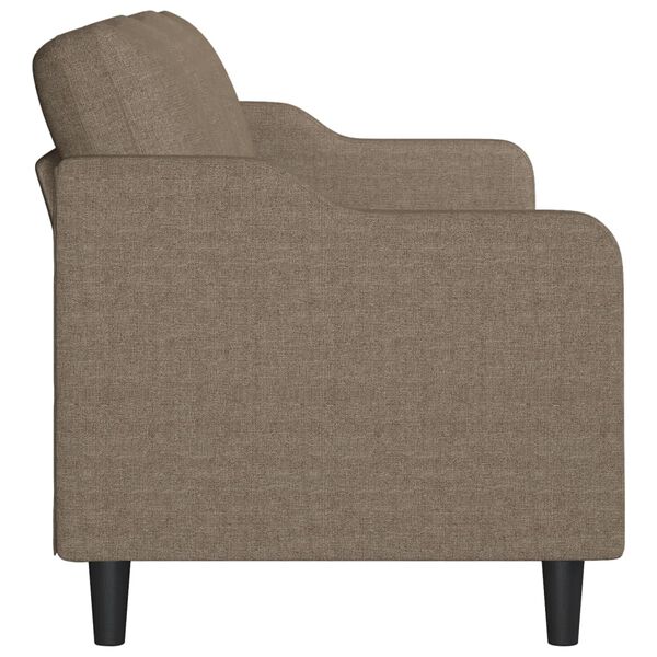 vidaXL Canap&eacute; &agrave; 3 places Taupe 180 cm Tissu
