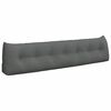 vidaXL Coussin de Dos Gris foncé 200 x 24 x 50 cm tissu