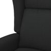 vidaXL Fauteuil de massage &eacute;lectrique &agrave; oreilles noir tissu