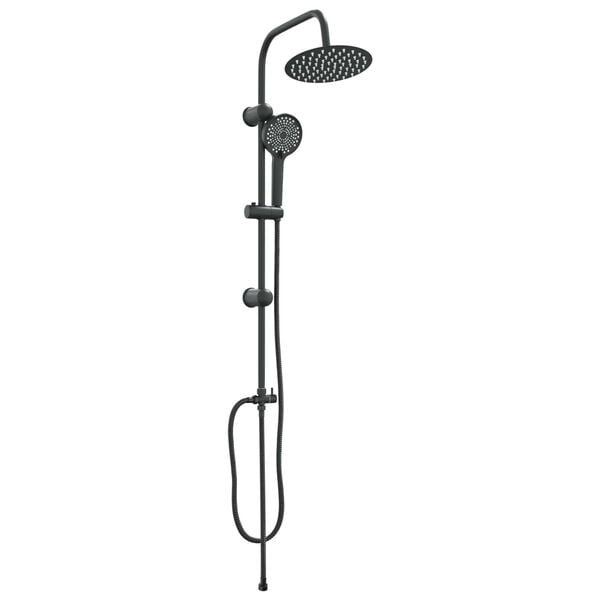 vidaXL Système de Douche Noir 45 x 20 x 96 cm Laiton, Sus201 et ABS