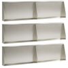 vidaXL Mur de sout&egrave;nement 6 pc 80 x 12 x 30 cm Acier inoxydable