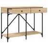 vidaXL Table console chêne sonoma 100x39x78,5 cm bois d'ingénierie