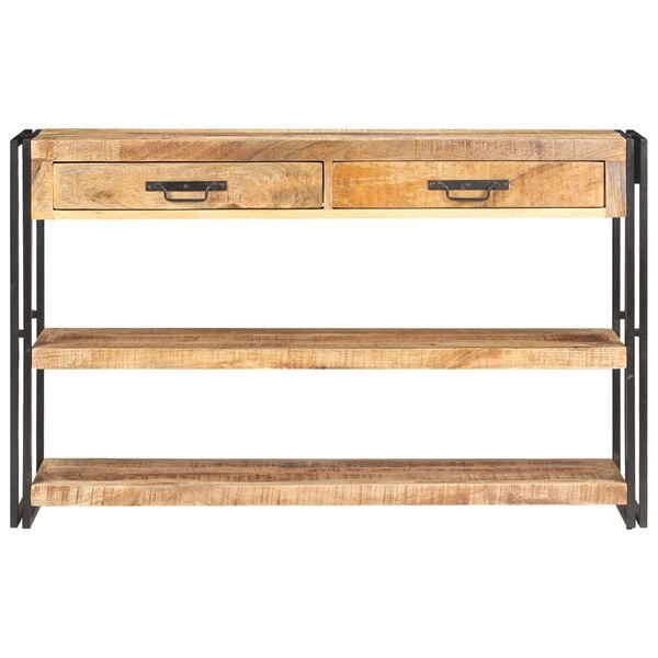 vidaXL Buffet 120x30x75 cm Bois de manguier massif brut