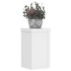vidaXL Supports pour plantes 2 pcs blanc 10x10x18 cm bois d'ing&eacute;nierie