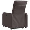 vidaXL Fauteuil inclinable marron fonc&eacute; tissu
