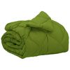 vidaXL Duvet complet toute l'ann&eacute;e Vert 155 x 200 cm Microfibre