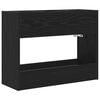 vidaXL Porte-parapluie Ch&ecirc;ne noir 65 x 24 x 50 cm Bois d'ing&eacute;nierie