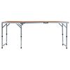 vidaXL Table pliable de camping Aluminium 180x60 cm