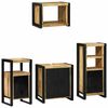 vidaXL Ensemble de mobilier de salle de bain 4 pcs Bois Recyclé Solide